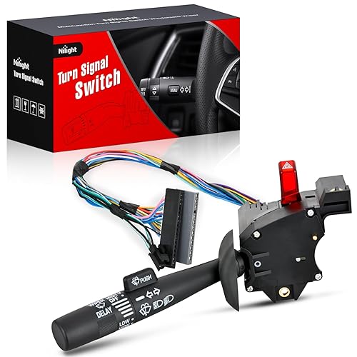 Miniatura 9 de Nilight Interruptor de señal de giro compatible con Chevy GMC Suburban CK Series Tahoe Blazer S10 Astro Express Jimmy Sonoma Yukon Cadillac Escalade