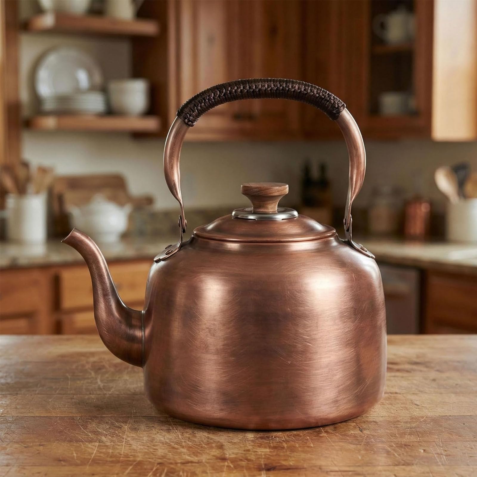 Czajnik z gwizdkiem na płytę kuchenną, 3 l, vintage czajniczek z głośną pokrywką gwizdka, szybkie gotowanie do kuchenek indukcyjnych, elektrycznych i gazowych