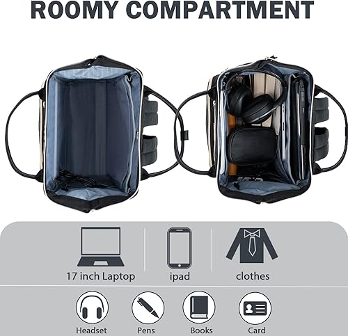 Miniatura 4 de KROSER Mochila para laptop repelente al agua, mochila informal para la universidad con puerto USB, bolsa de trabajo de viaje para hombres y mujeres,