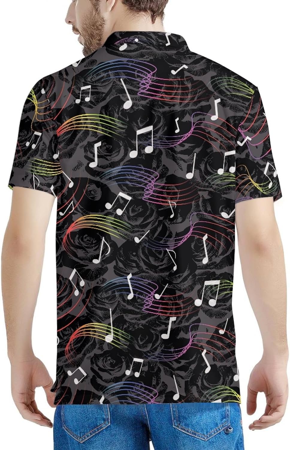 Amzbeauty Mens Polo Shirt Quick Dry Athletic Fit Gym Workout Shirt