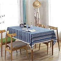 Vista 2 de Bringsine - Mantel de lino lavable, diseño vintage, varios tamaños