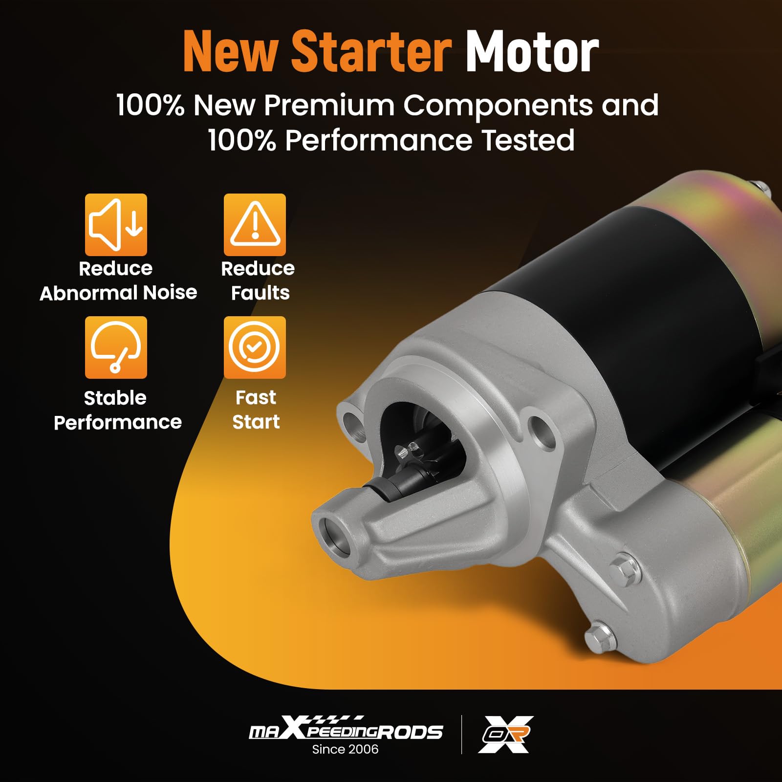 maXpeedingrods Motor de arranque eléctrico 12V 0.8KW para motor diésel Yanmar Kipor 5KVA L40 L48 L70 L90 L100 SP17522519