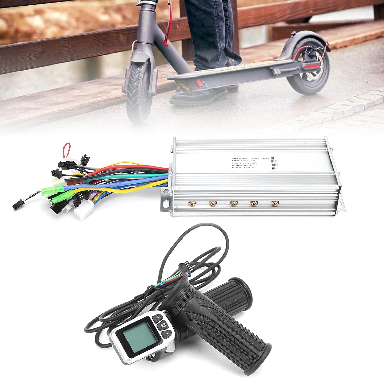 36V and 48V 1000W Brushless Motor Controller, Efficient Power Management Brushless Controller 1000W for Electric Scooters, Bikes, Golf Carts, and Mobility Devices