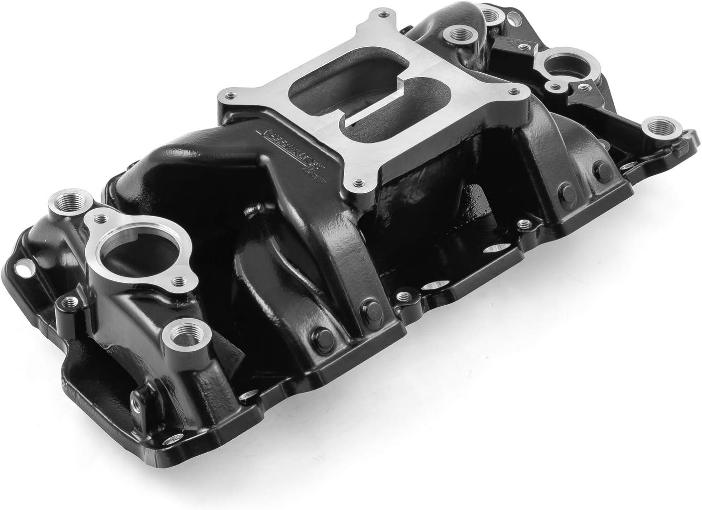 Speedmaster 1-147-009 Compatible with Chevy SBC 350 1957-95 MID-AIR MidRise Aluminum Intake Manifold [Black]