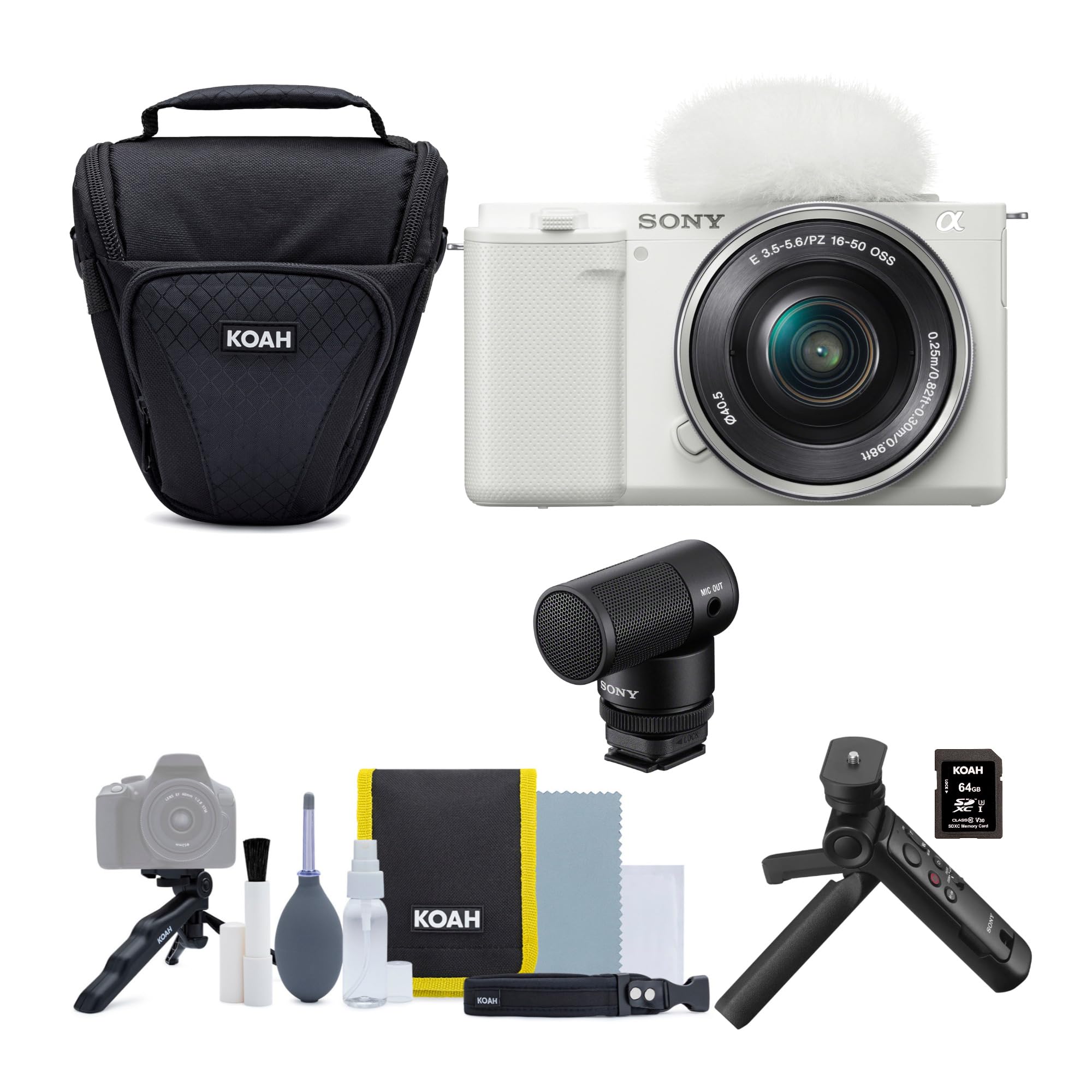 SONY α ミラーレスカメラ ZV-E10ホワイトと16-50mmレンズset Sony ZV-E10 II Mirrorless Vlog Camera w/ 16-50mm Lens - White