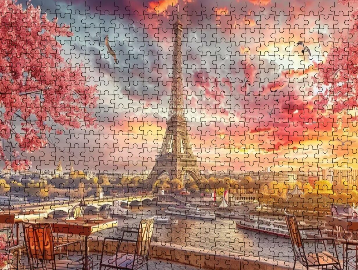 Puzzle de 5000 para Adultos, Flor Torre Eiffel, Clásicos YHPGL7-1