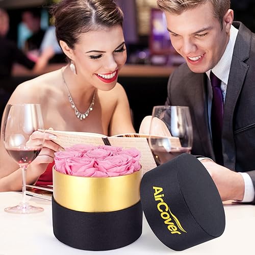 Miniatura 6 de AirCover Rosas reales preservadas con collar de corazón Regalos para el día de San Valentín para ella Regalos de rosas para siempre para mamá