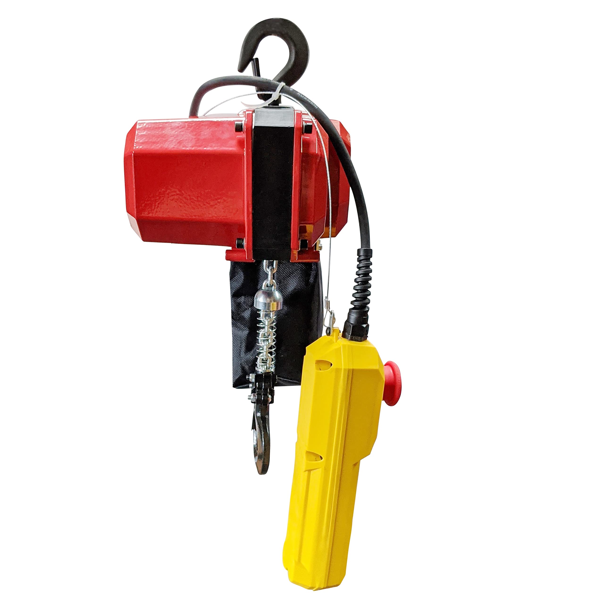 Crossfer BDH-150 - Polipasto de cadena eléctrico con 150 kg de fuerza de elevación, longitud de la cadena de 6 metros, cadena eléctrica con motor de 230 V
