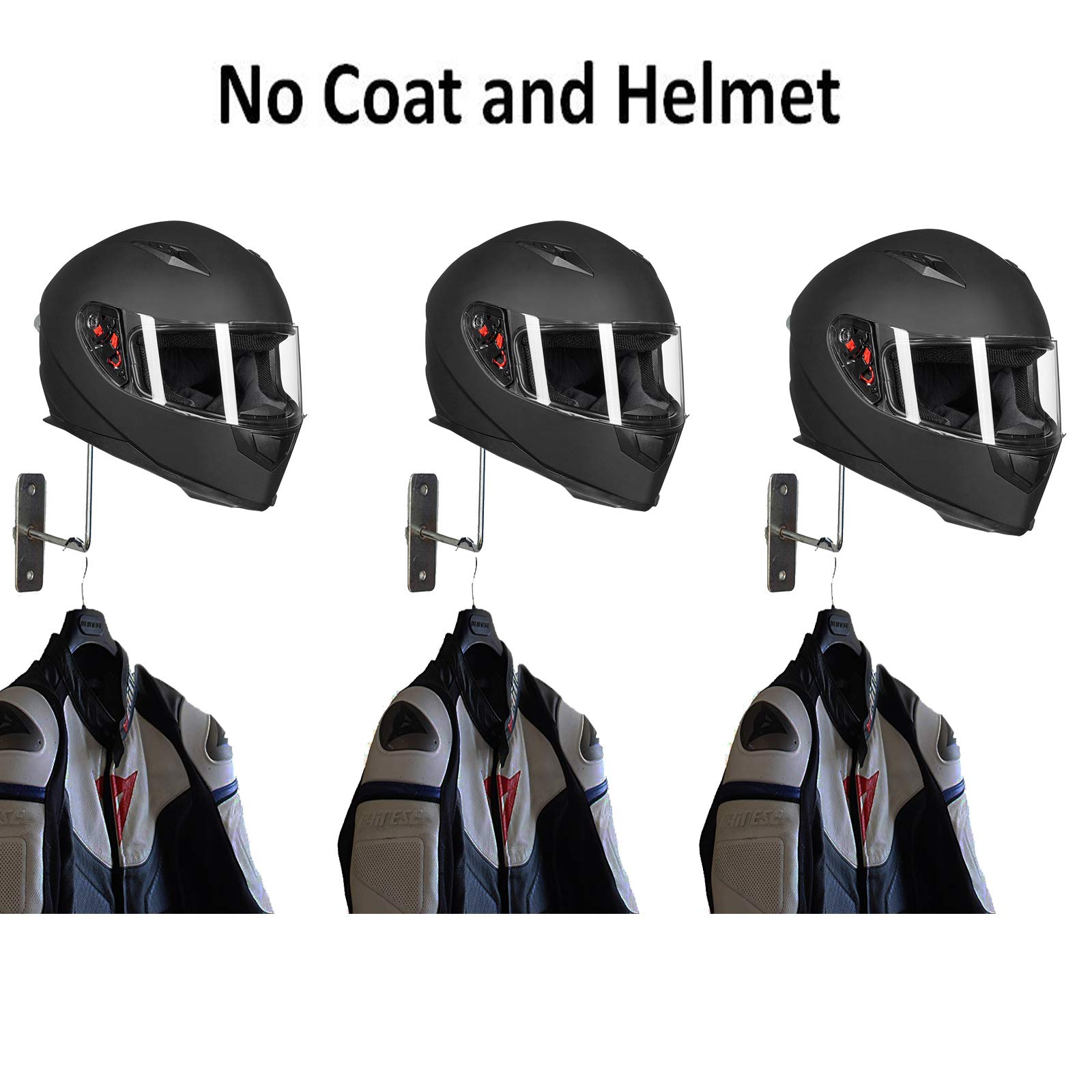 Wall Hooks Coat and Hat Rack – Heavy Duty Wall Mounted Entryway Organizer Hanger for Coats, Hats, Caps & Helmet Mount - Sturdy & Decorative Solution to Organize, Storage Or Display - 3 Pack
