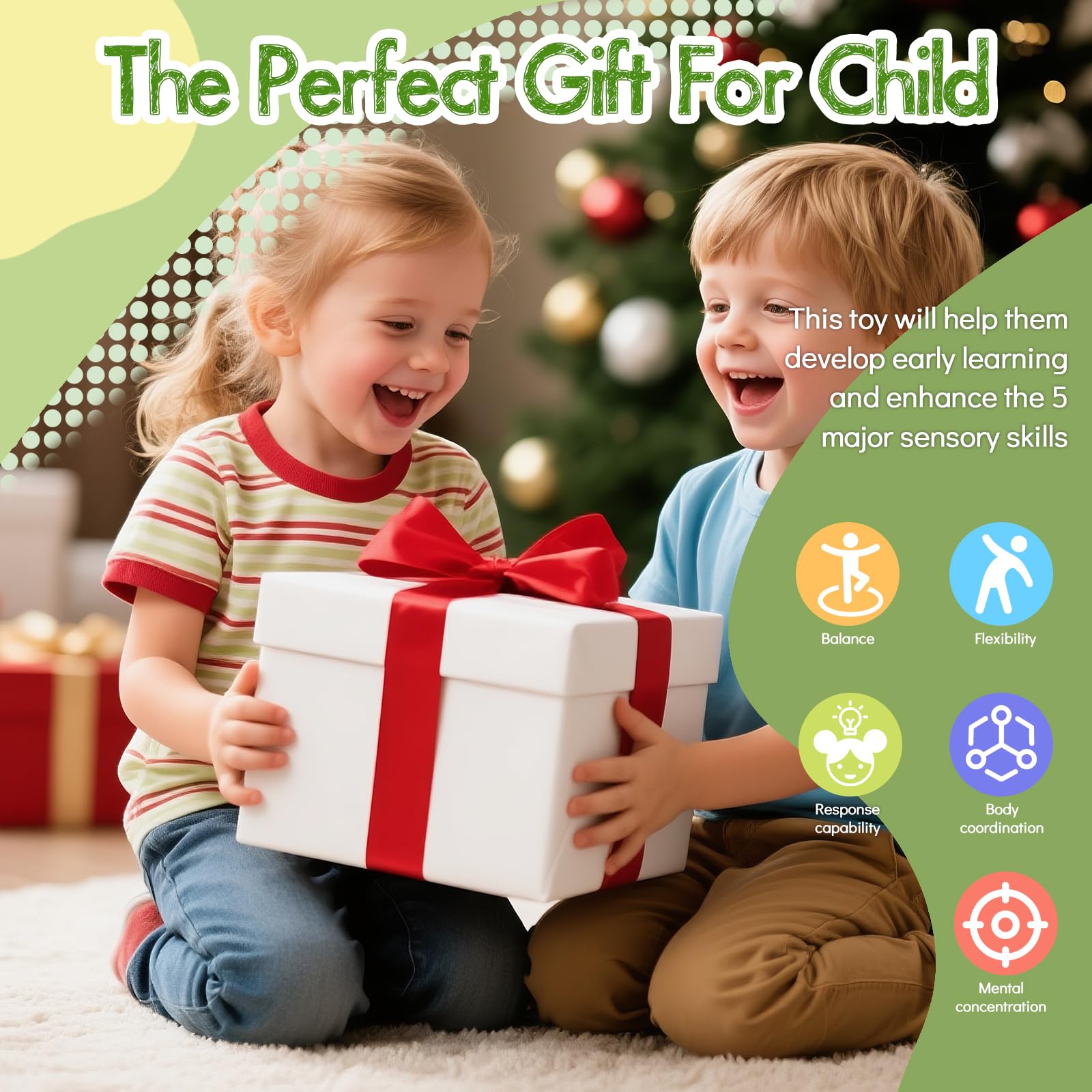 RoserRose 5 en 1 Juegos Exterior Niños, Cohete Juguete, Salto Musical, Juego de Lanzamiento, Esquivar y Saltar, Juguetes Jardin con Mando a Distancia, Juegos de Exterior para Niños 3 4 5 6 7 8 Años