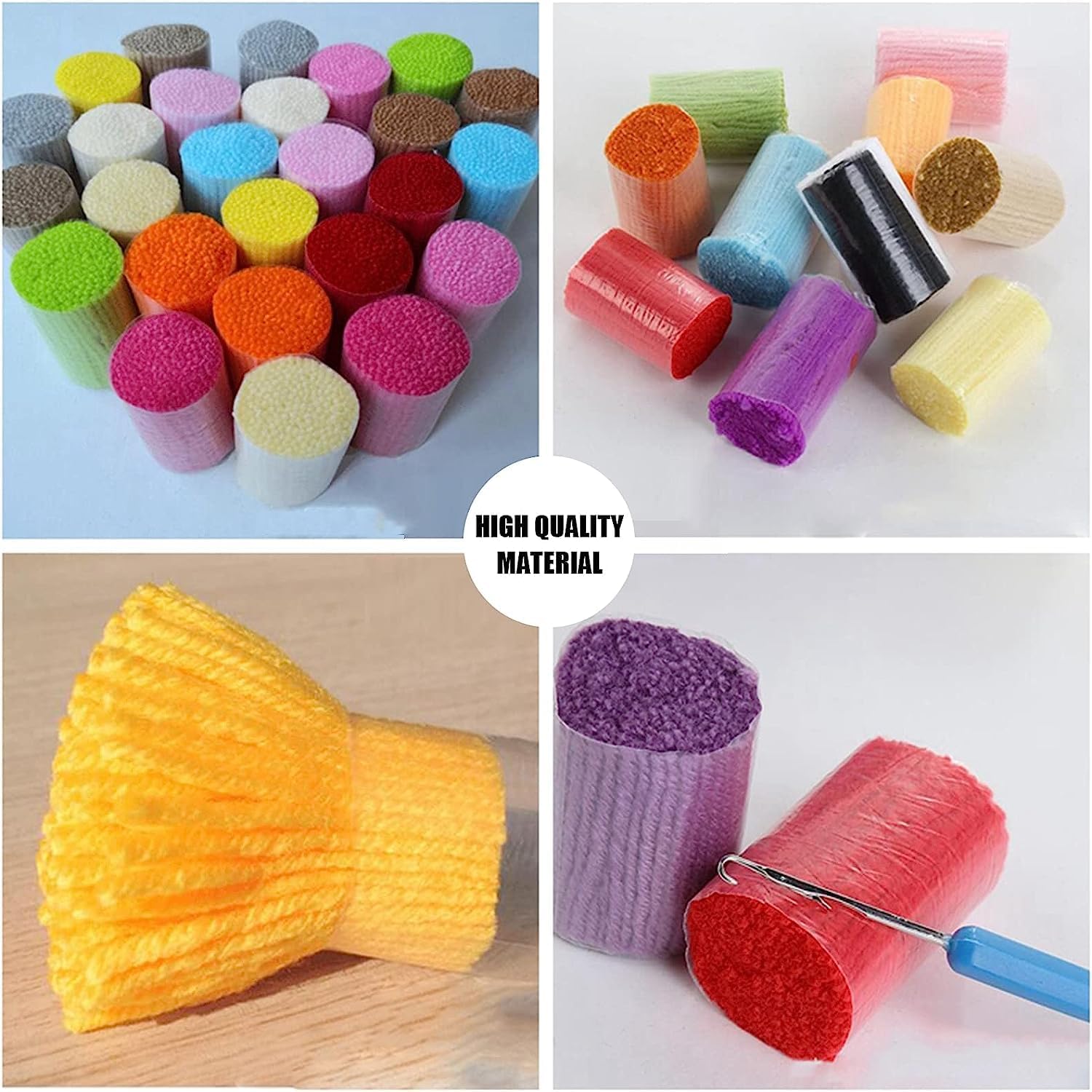 Shih Tzu Latch Hook Kits Cushion Pillow Cover Set Latch Hook Kits Throw Pillowcase Craft Crochet Needlework Printed Pattern Canvas Cushion Cover Hand Craft 17 x 17 Inch(74)