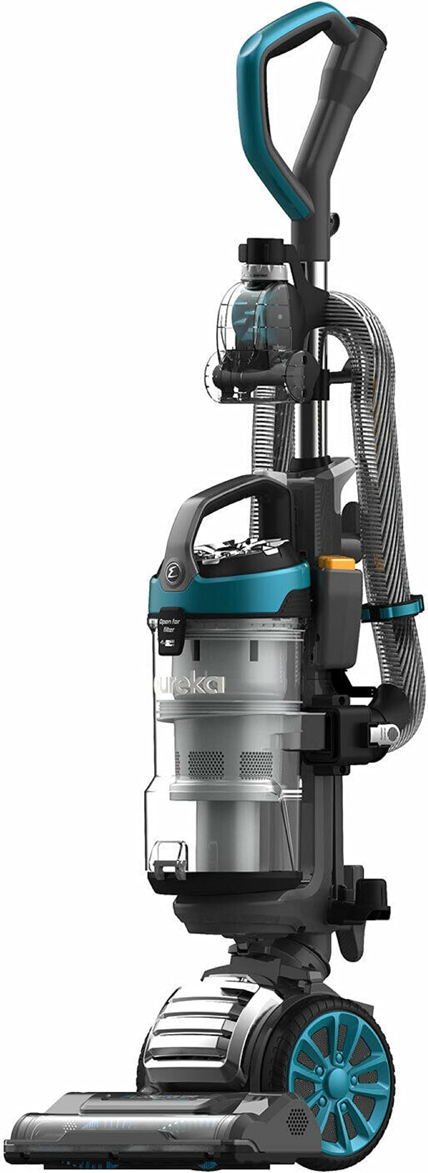 Eureka FloorRover Dash Upright Pet Vacuum Cleaner, HEPA Filter, Swivel Steering for Carpet and Hard Floor, Bagless, Deep Ocean (Renewed)