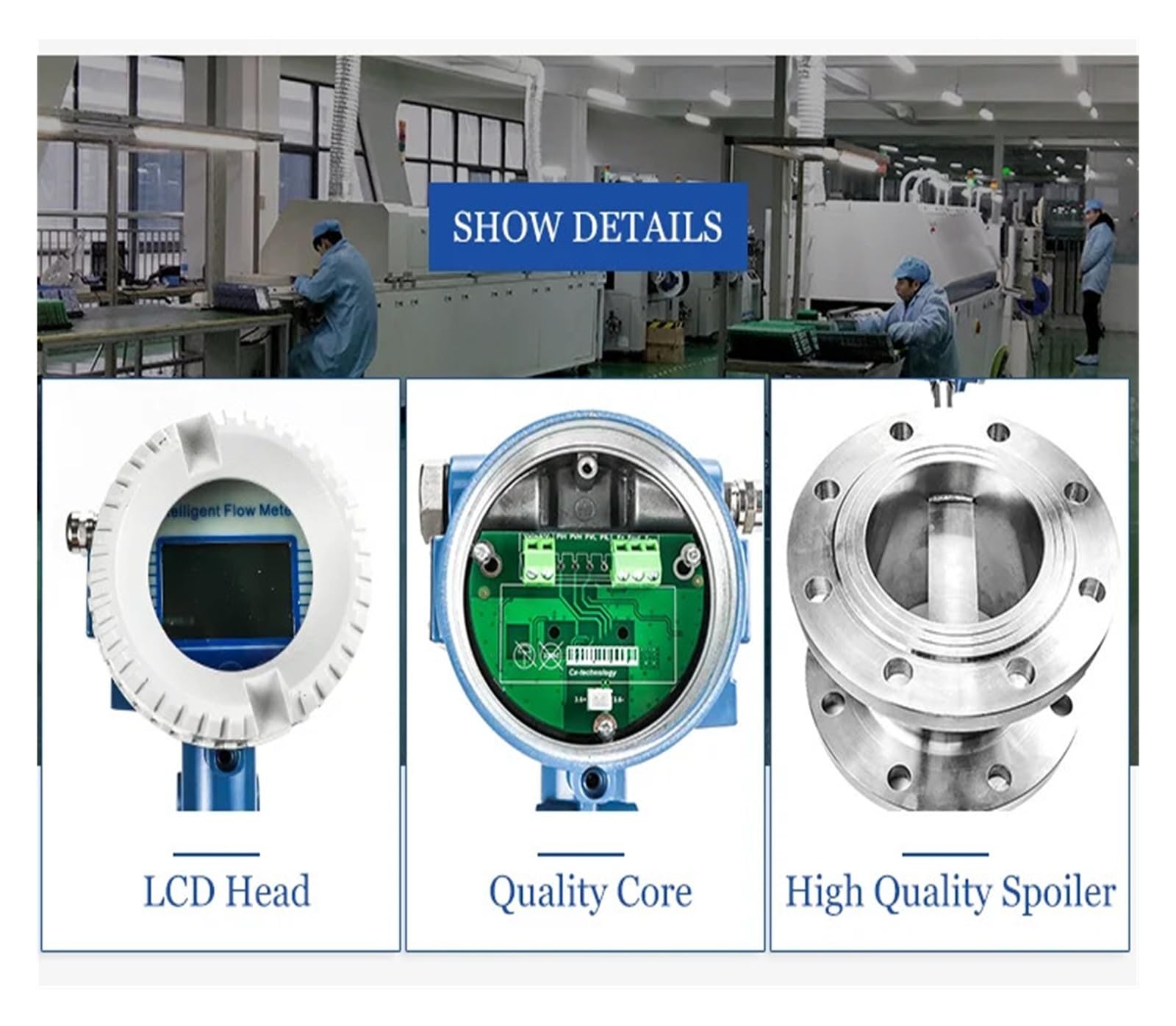 Medidor de caudal de agua de turbina hidráulica con pantalla LCD, caudalímetro electromagnético de alta precisión for cantidades Garantizar la estabilidad(DN20)