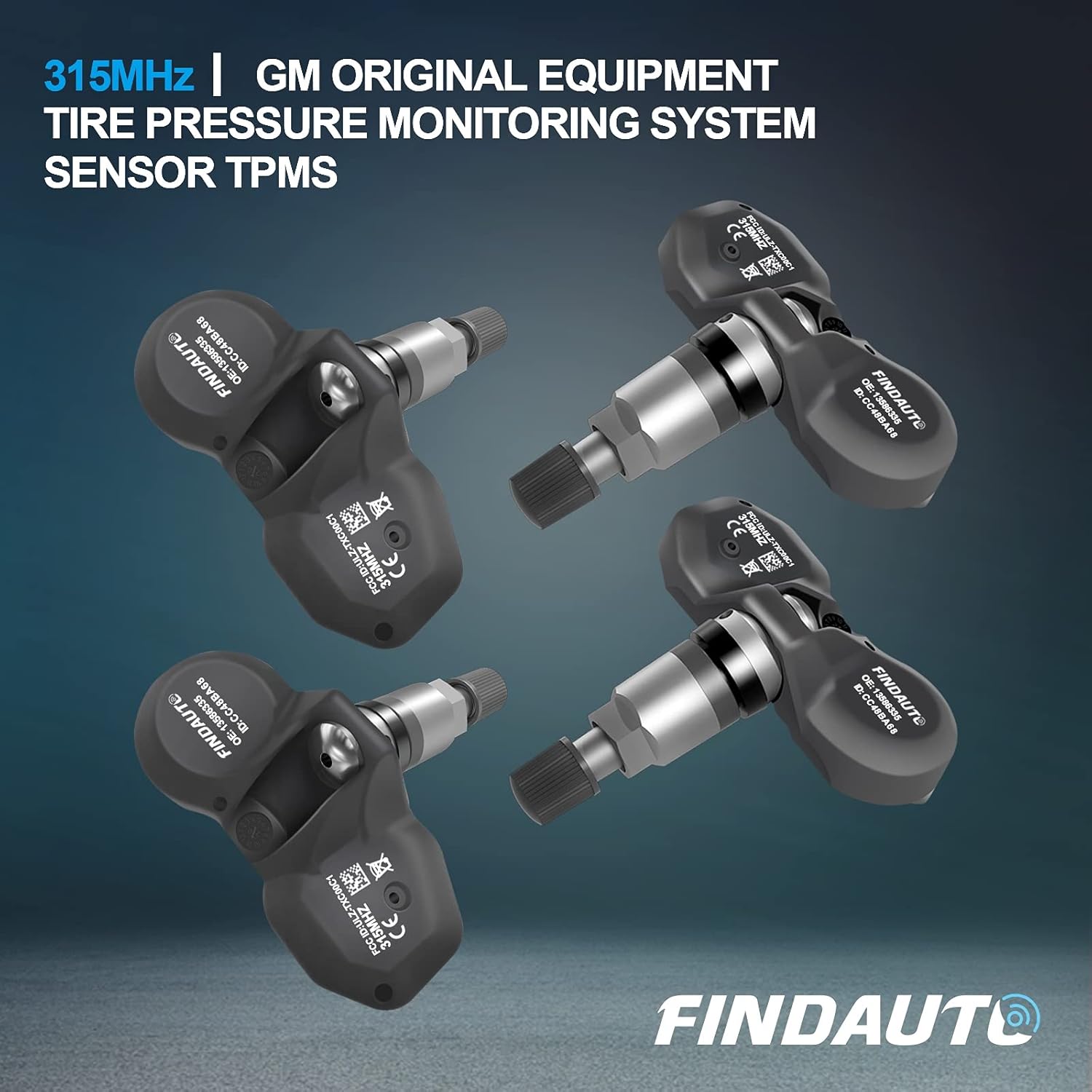 Bеѕt Quаlіtу 🔥 FINDAUTO Replacement for Tire Sensor 315MHz GM Original Equipment Tire Pressure Monitoring System TPMS for Buick for Cadillac for Chevrolet for GMC for Hummer Replaces 13598772 974-009 4Pack Lоwеѕt Prісе FINDAUTO Replacement for Tire Sensor 315MHz GM Original Equipment Tire Pressure Monitoring System TPMS for Buick for Cadillac for Chevrolet for GMC for Hummer Replaces 13598772 974-009 4Pack