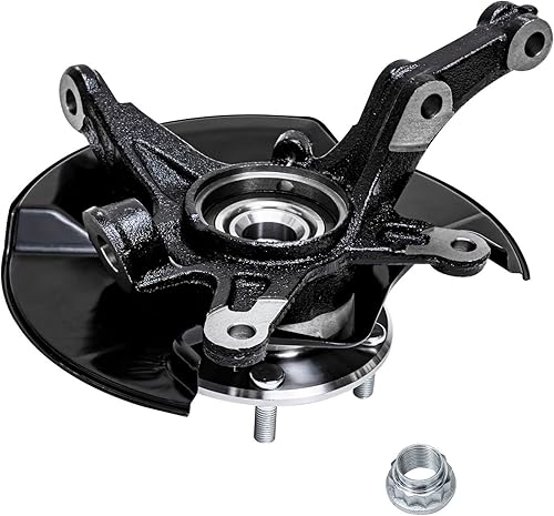 Miniatura 8 de Detroit Axle - Nudillos de dirección delanteros con bujes + puntales rápidos con montaje de resorte helicoidal de repuesto para Honda Civic Sedan