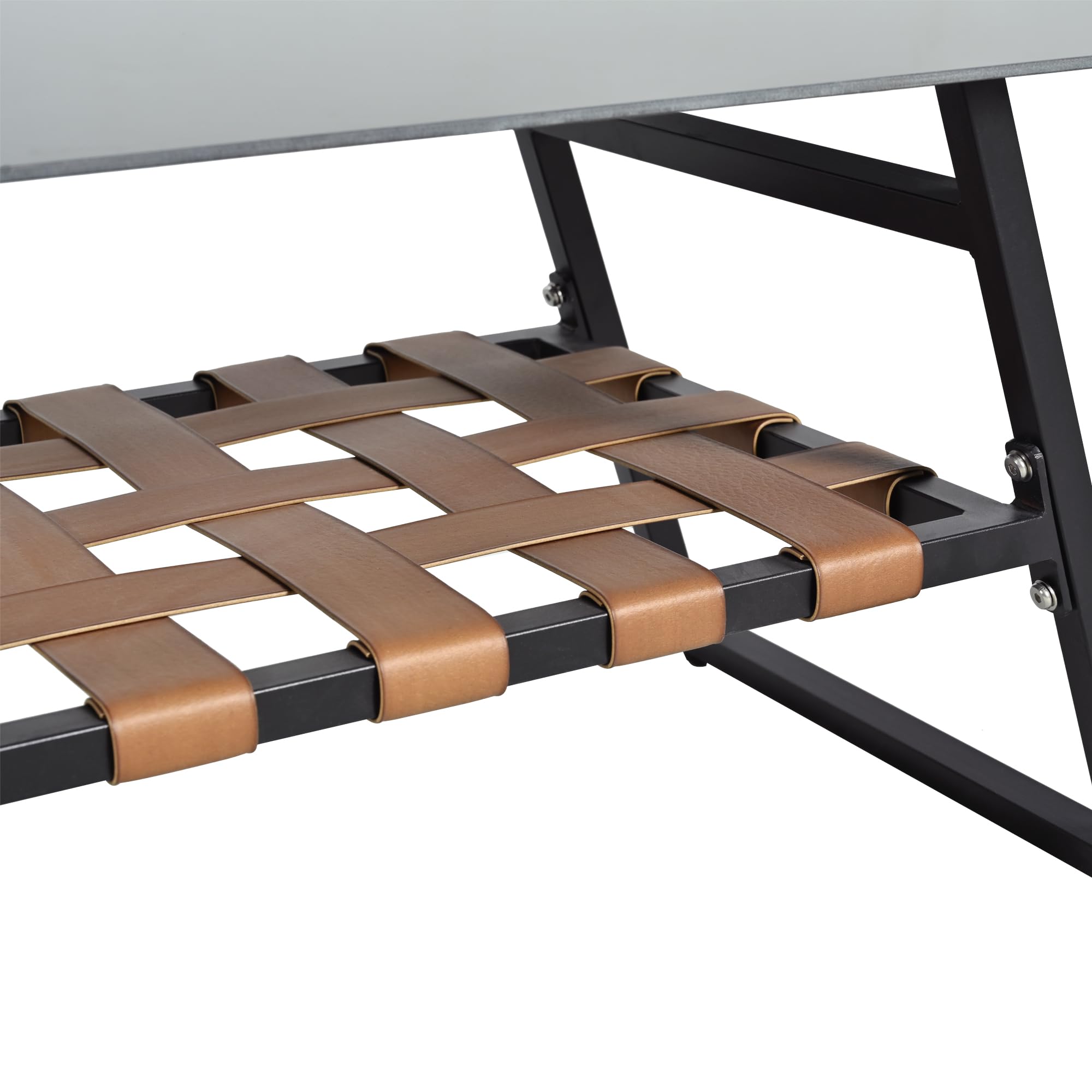 Juego de muebles de jardín, sofás para 4 personas, juego de esquina, sofá + mesa + reposapiés, tubo de acero galvanizado, tablero de cristal, sofá combinado para exteriores, gris