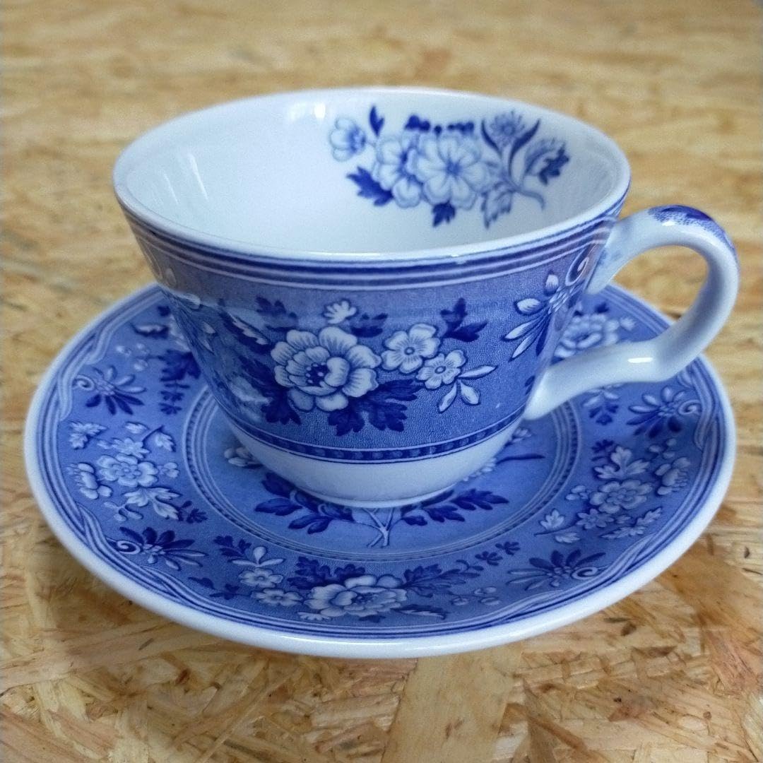 Amazon.co.jp: 稀少SPODE BLUE ROOM BOTANICAL カップ&ソーサー 