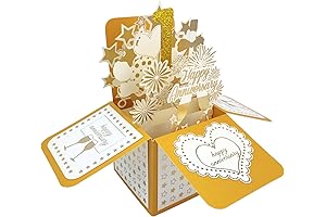 Happy 1 Year Wedding Anniversary Pop Up Card for Him Her