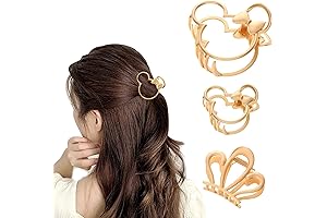 3 Pack Large Metal Claw Clips for Theme Party Super Cute Accessories