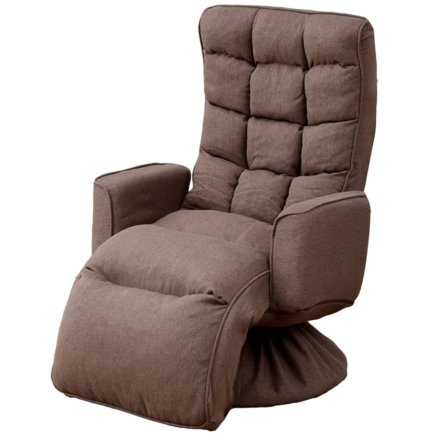 ☆山善 肘付回転座椅子 EIKZ-72AOT 開封品 ※元箱/取説付き Amazon｜[山善] オットマン付き 360度回転 リクライニング