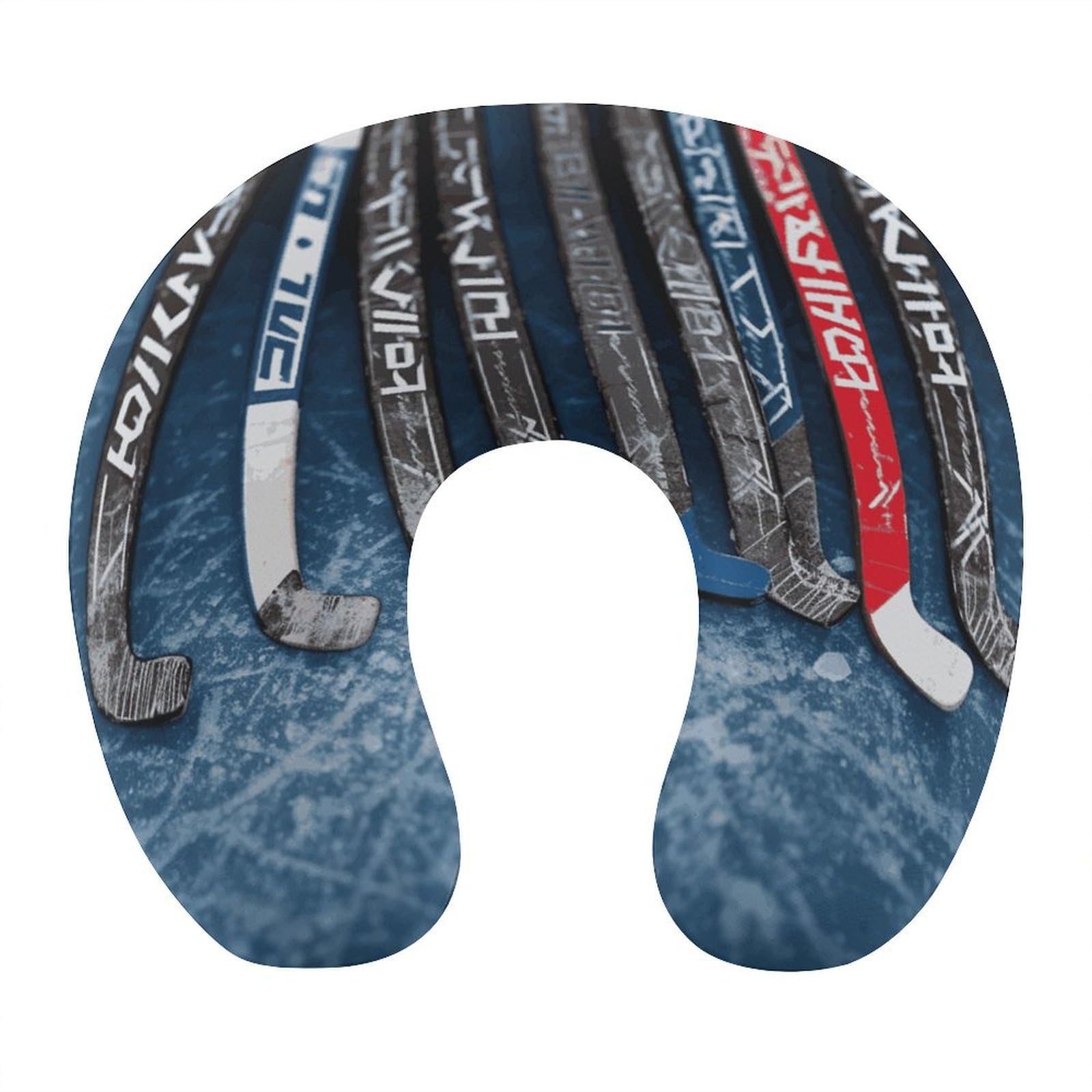 Btcowzrv Style Ice Hockey Sticks U Shaped Neck Pillow Travel Pillows