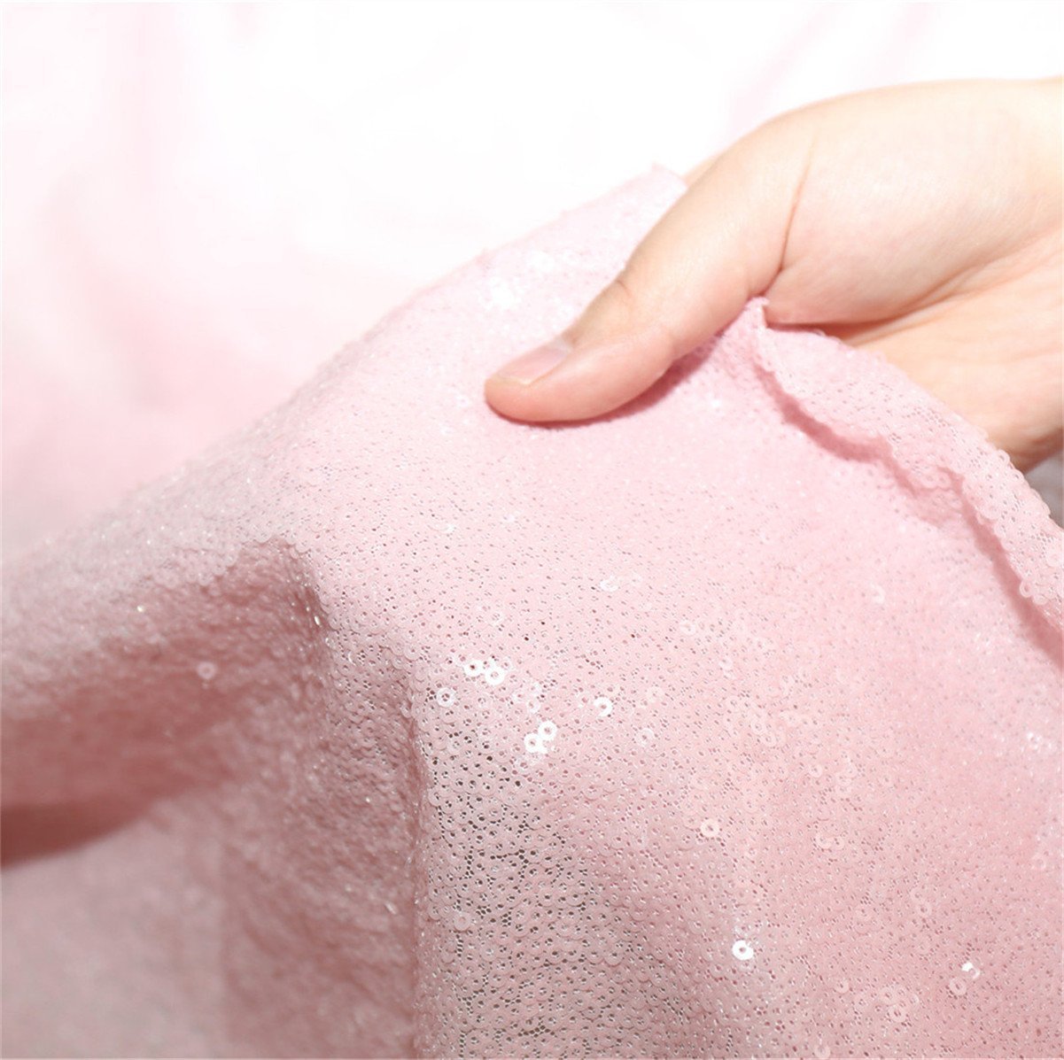 Eternal Beauty 305x305cm Pink Shinny Sequin Photography Backdrop Party Prom Wedding Youtobe Banquet Photo Background (10x10 feet) — view 5