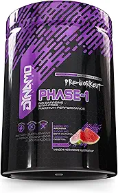 Phase-1 450g Pré Treino de Alta Performance Sem Cafeína Dynamo Labz (Grande, Melancia)
