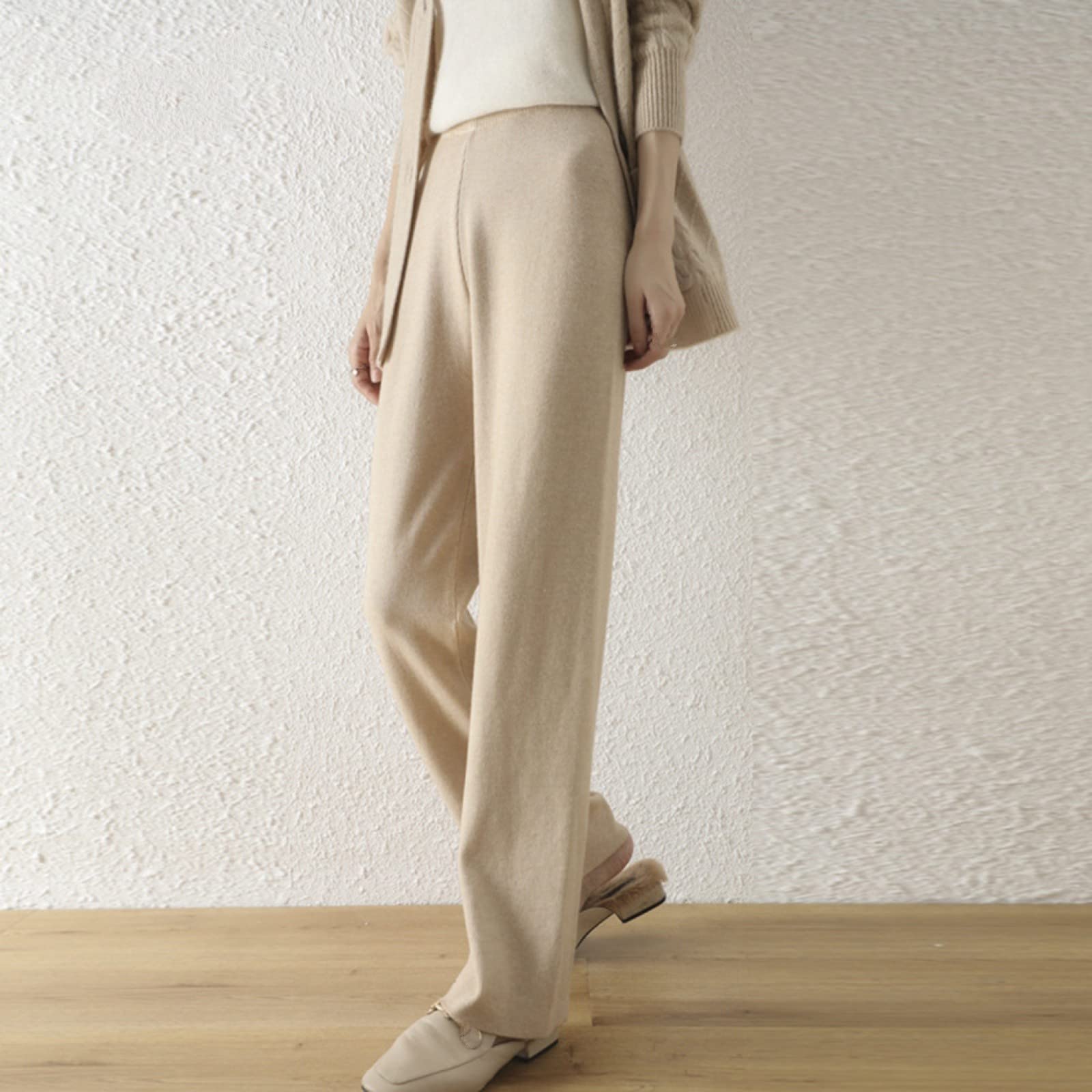 Cadeau de Noël décontracté : pantalon large pour dames - 8