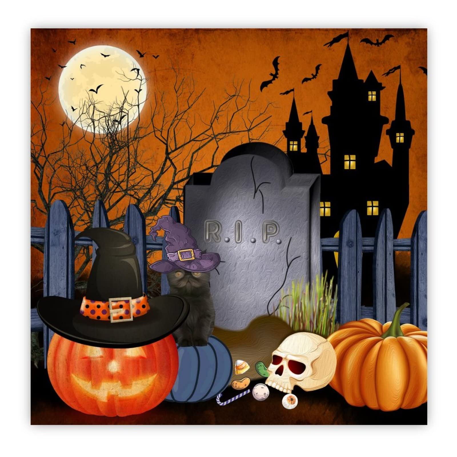 72 Sagome In Legno Di Halloween Operitacx: Zucche, Fantasmi, Pipistrelli Per Decorazioni Fai Da Te - 3