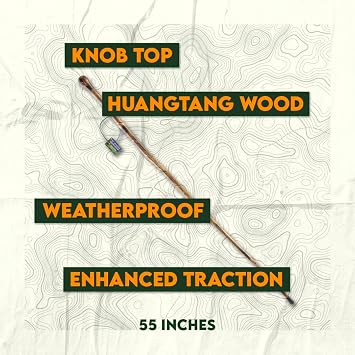 SE Natural Wood Walking Stick - WS62