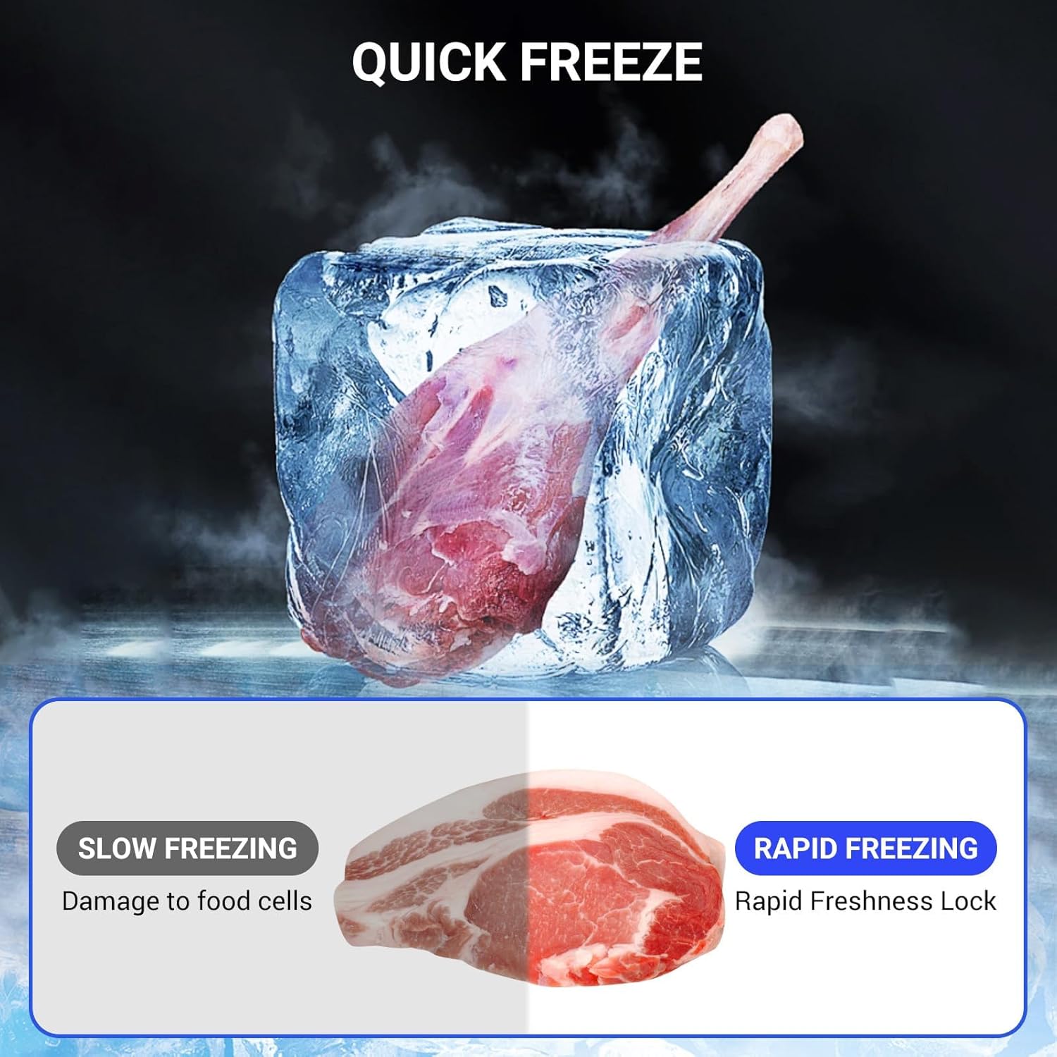 Upright Freezers, Freezer Upright, Convertible Fridge/Freezer, Frost Free Upright Freezer 13.8 cu ft with LED Light, Control Panel, White