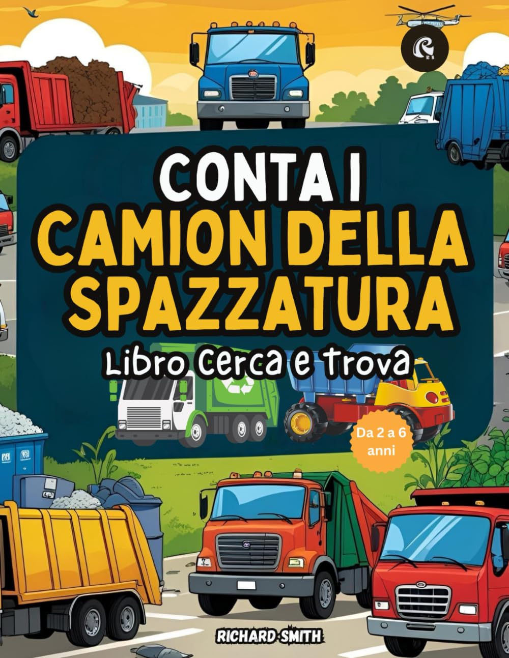 Conta i Camion Della Spazzatura: Libro Cerca e Trova