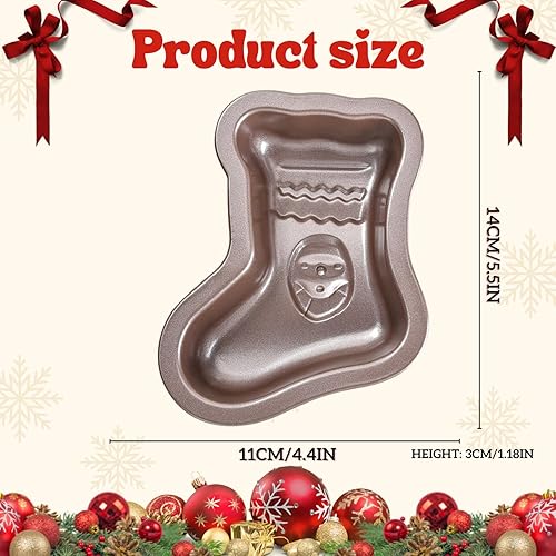 Miniatura 10 de Crethinkaty Molde para tartas en forma de fantasma de Halloween, molde para tartas de 5.6 pulgadas con revestimiento antiadherente, bandeja para