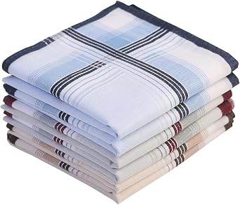 Cotton Handkerchiefs for men Cotton Hankie Hankerchieves 12 Pack