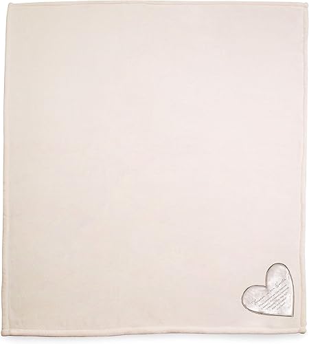 Miniatura 2 de Pavilion Gift Company Forever in Our Hearts-Manta de felpa súper suave de 50 x 60 pulgadas, color crema