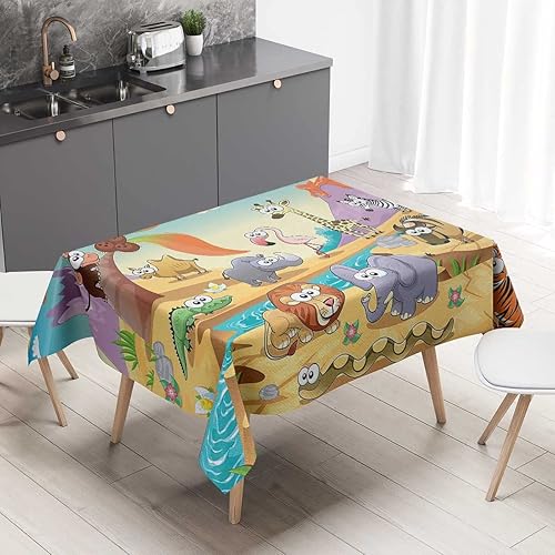 Vista 45 de Mantel Bohochic Redondo para Mesa de 4 Sillas de tela para decoración del hogar, cena, 30 x 30 pulgadas