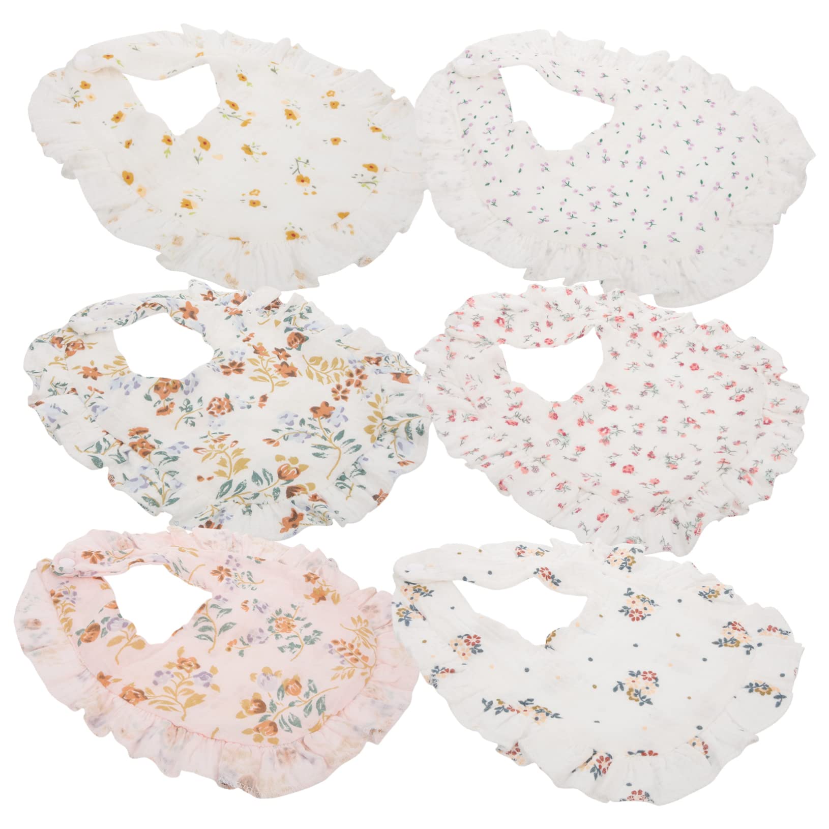 Baluue Fille Bavoirs 12 Pièces Sac De Salive De Bébé Bébé Coton Bavoir Gaze Bavoirs