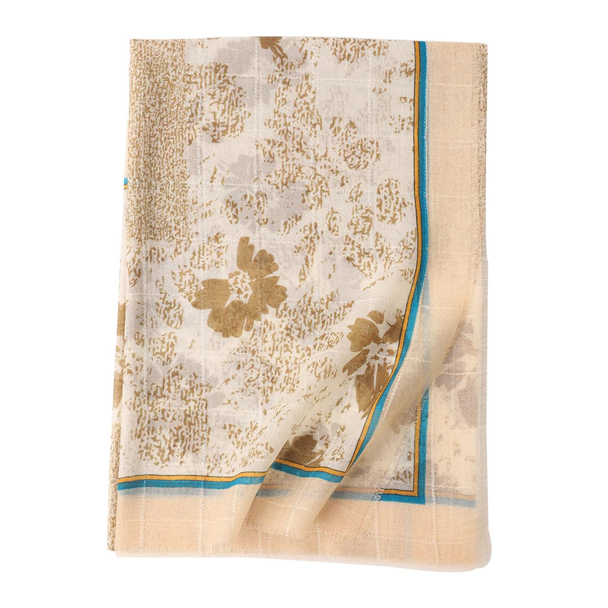 YUONNY Lana Impreso Bufanda Cuadrada para Mujer, Primavera Verano Suave Chal de Protección Solar, Moda Ligero Braga Cuello Cabeza Pañuelos Cuadradas, Elegante Bufanda de Mantón para Viajes Playa 05 F