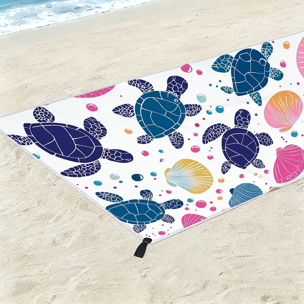 Ręcznik plażowy z mikrofibry, duży ręcznik plażowy 90 x 180 cm 2 sztuki, damski ręcznik gimnastyczny szybkoschnący, odporny na piasek ręcznik z mikrofibry, lekkie ręczniki gimnastyczne na prezent