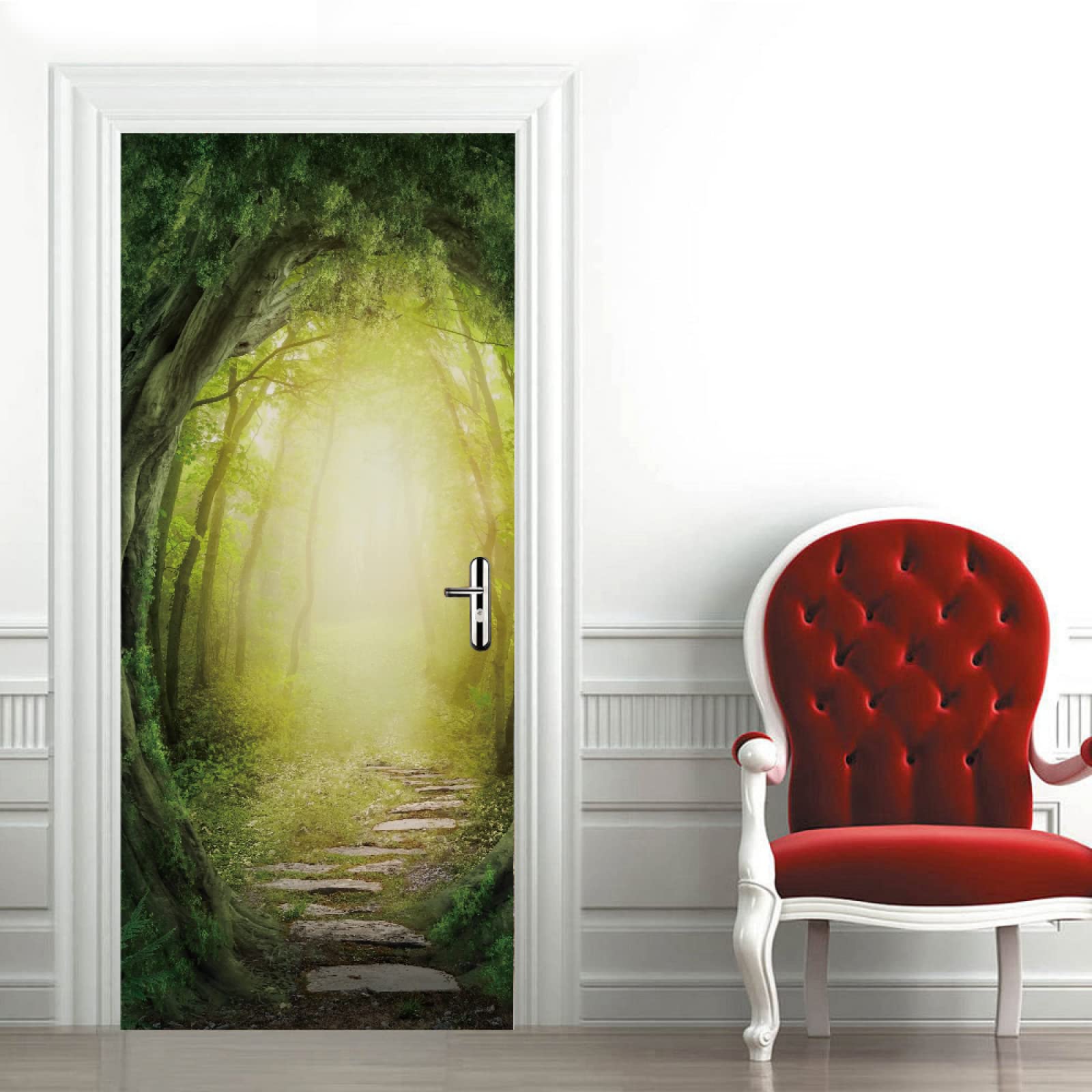 Sticker porte 90 x 200cm pour relooker une porte abîmée sans peindre