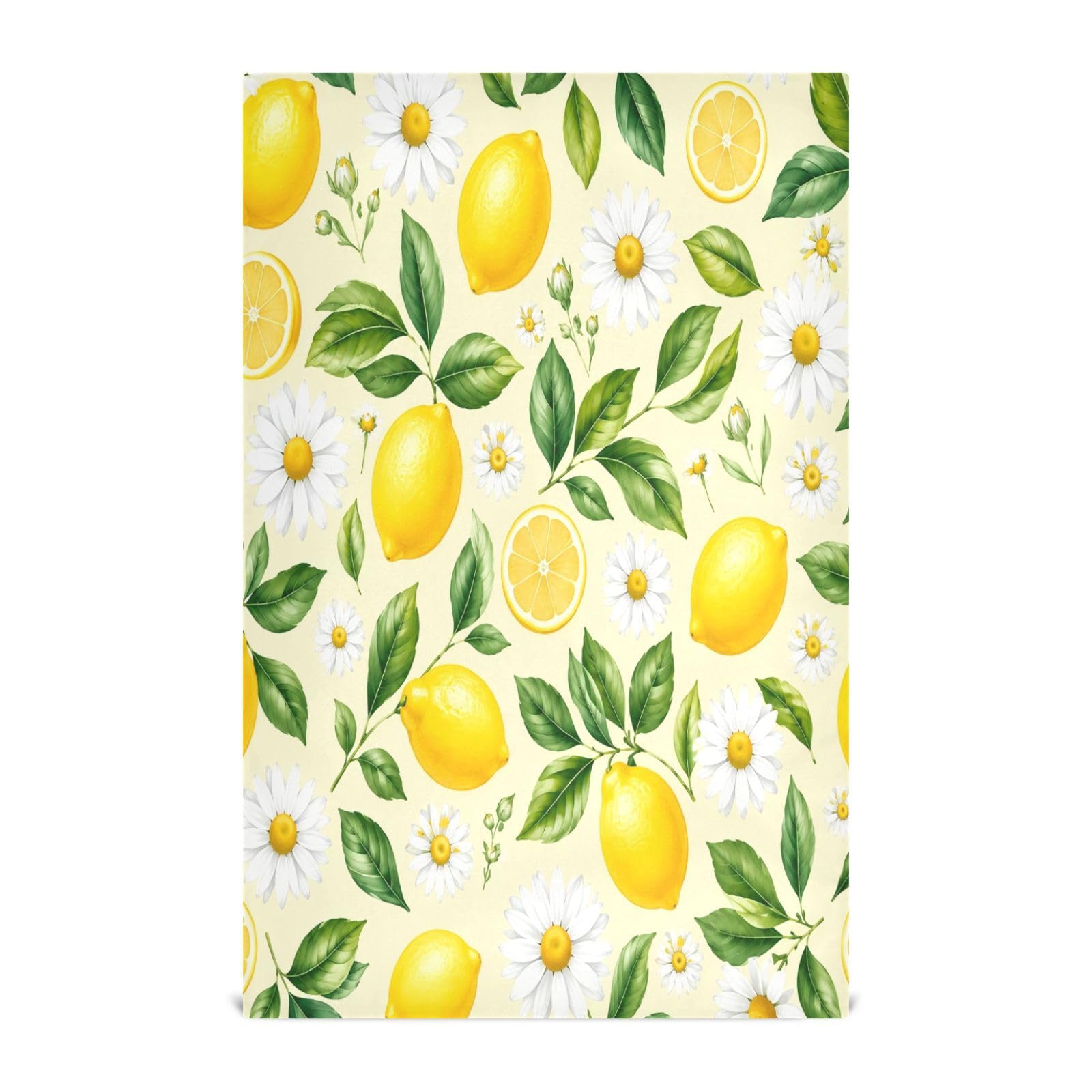 Cgiub Lemon Tea Towels for Kitchen 6pcs Soft Kitchen Towels Absorbent & Quick Drying Dish Cloth for Household & Cleaning, 71.1x45.7cm