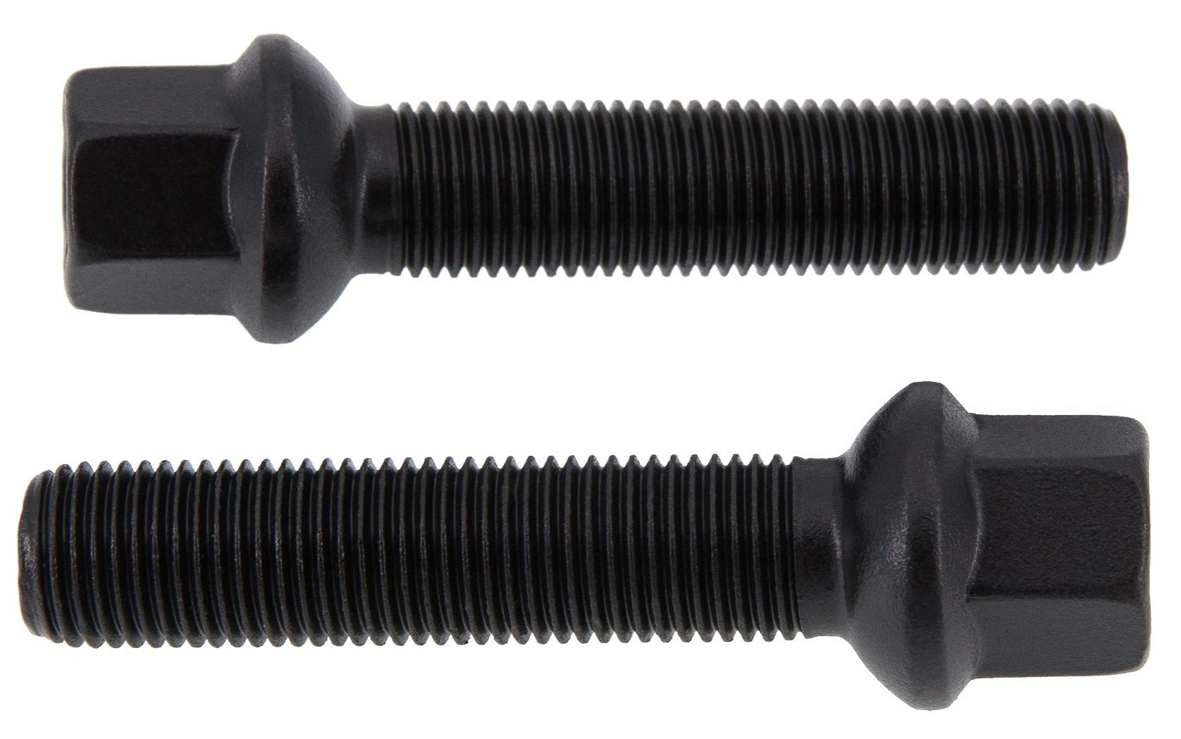 levando 20 sztuk śrub do kół M14 x 1,5 35 mm długość trzonu R14 D = 28 mm SW17 – zestaw sworzni kół z 20 śrubami do kół w jakości OE, do felg aluminiowych i wymiany opon, kolor czarny