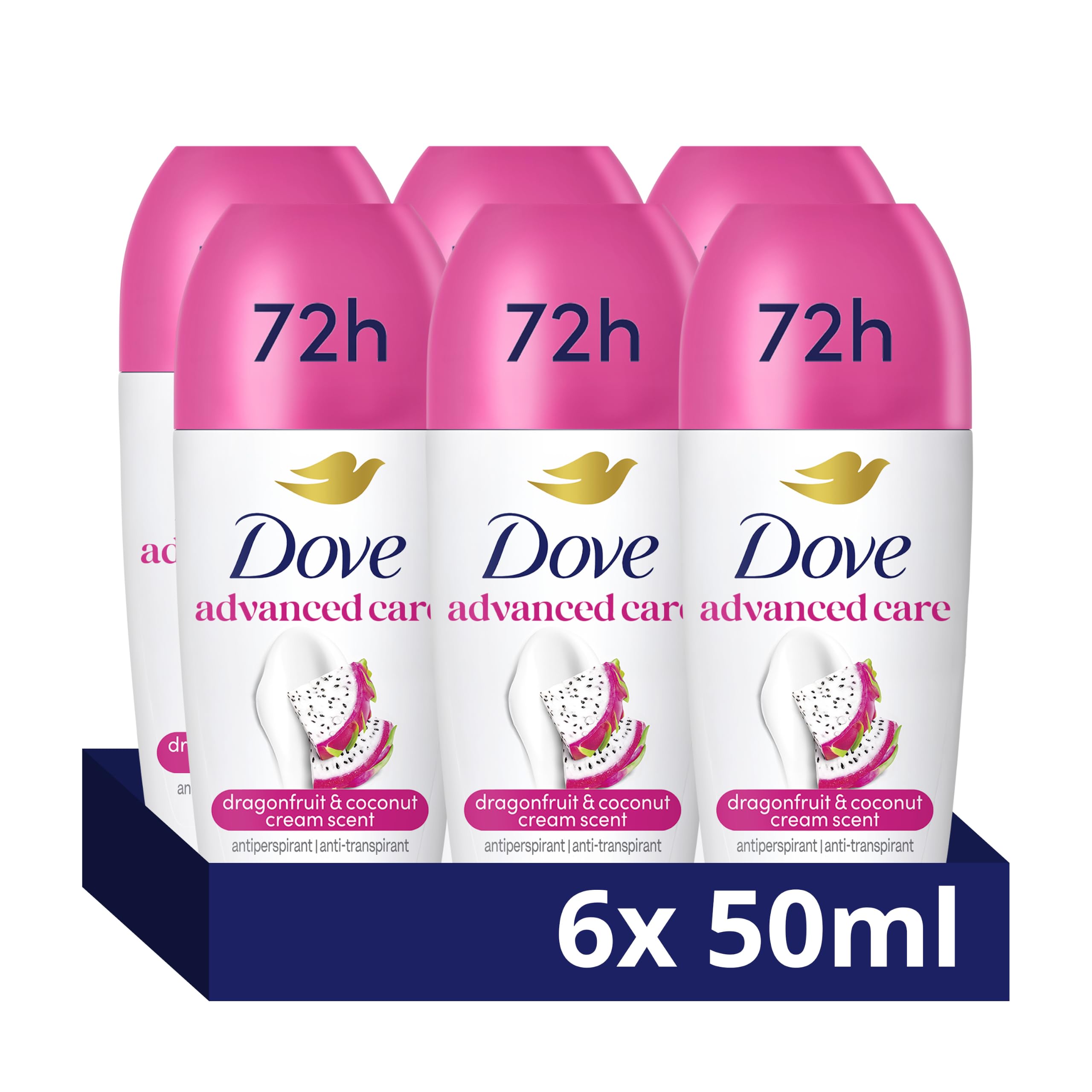 Dove Advanced Care Go Fresh Dragonfruit & Coconut Cream 50 ml (Pack of 6)