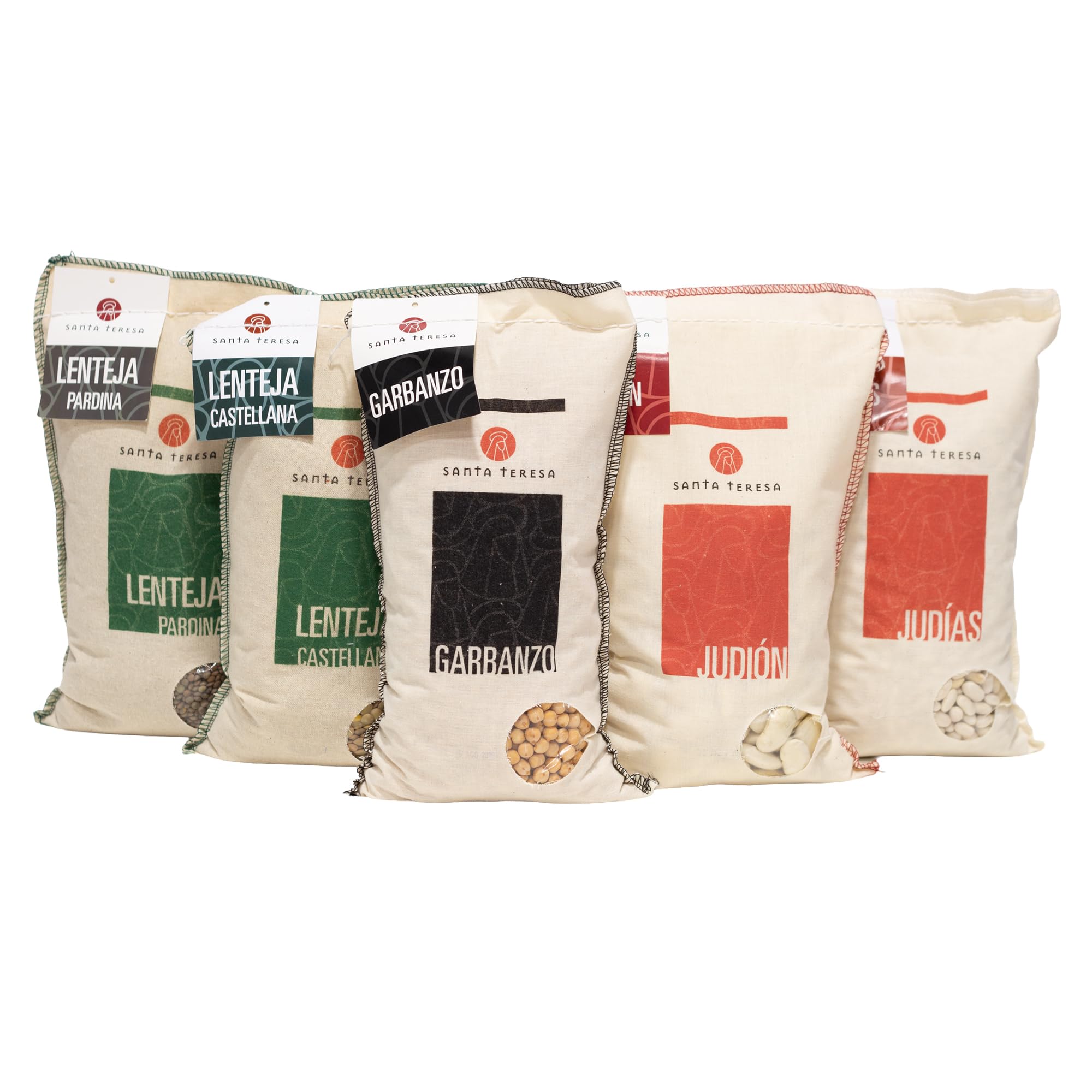Santa Teresa Pack Guisos, Legumbres Categoría Extra, Lentejas Castellanas, Lentejas Pardiñas, Judión, Judías, Garbanzos, 5 kg