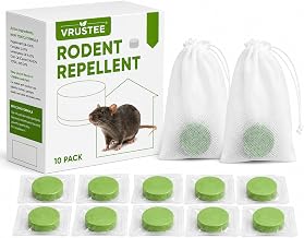 Rat Repellent Balls for Car, Rodent Repellent to Protect Car, Bike & Truck Engine Wires, No Kill Rat Controller Tablets for Home, Indoor Outdoor Garage Use, 10 Tablets (1 Boxes)