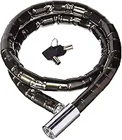Cadeado Grosso Premium Corrente Trava Antifurto Moto Bike Trava Portão Capacete Com 2 Chaves