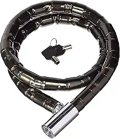 Cadeado Grosso Premium Corrente Trava Antifurto Moto Bike Trava Portão Capacete Com 2 Chaves