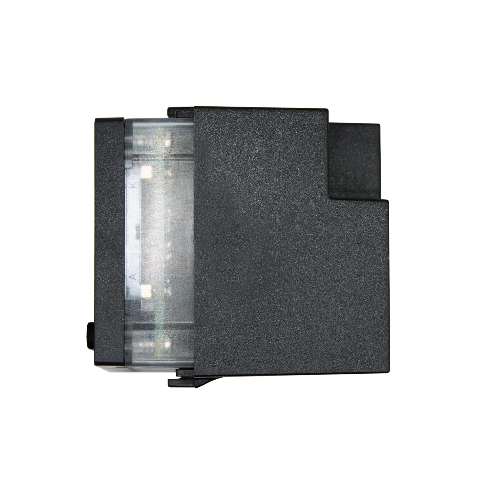 CT 11A wbudowany termostat 503 (3 moduły), niebieski podświetlany wyświetlacz, termostat pokojowy do kotła i klimatyzacji, zasilanie 230 V, panele przednie biało-szaro-antracytowe