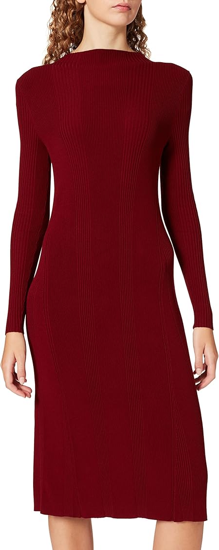 Hugo boss silbyz vestito lungo da donna 70% viscosa 30% poliestere 50469609