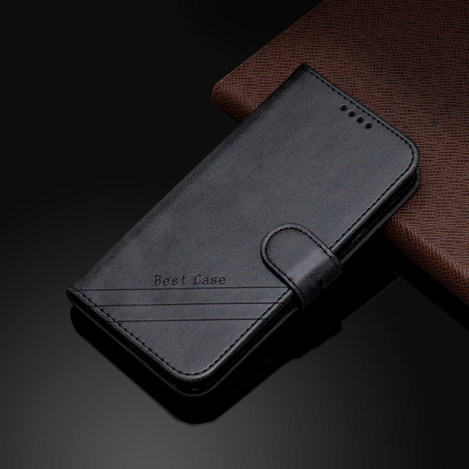 Radoo Cover per Google Pixel 3A XL, Custodia in PU Pelle Portafoglio Flip Chiusura Magnetica Antiurto Funzione Scomparti, con Slot Schede Supporto Pieghevole per Google Pixel 3A XL (Rosso